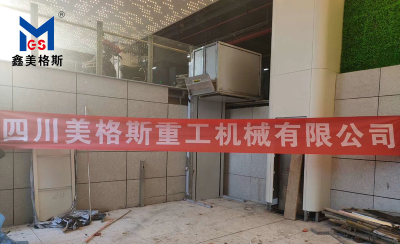 南充火車(chē)北站定制的垂直無(wú)障礙升降機